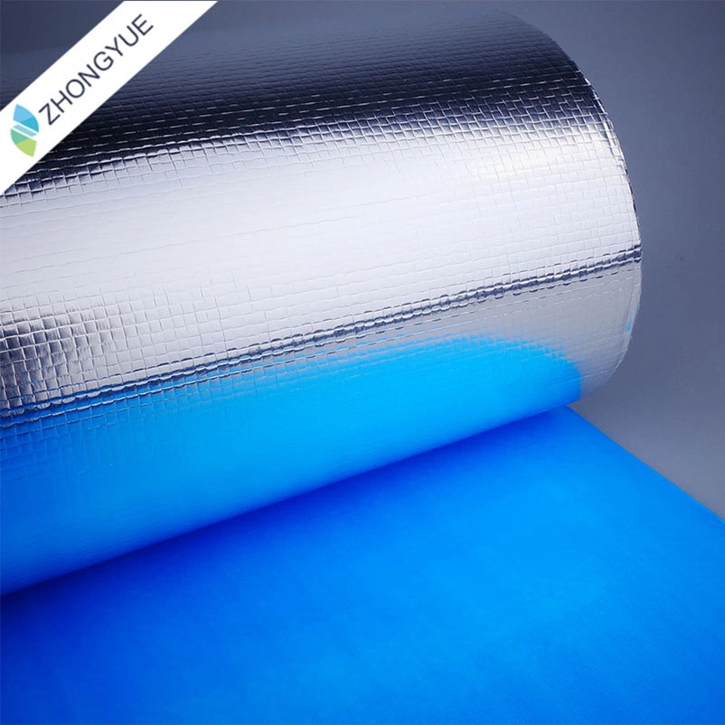 Aluminum Foil Blue Reflective Roof Sarking Lamination Film 3bf7-18