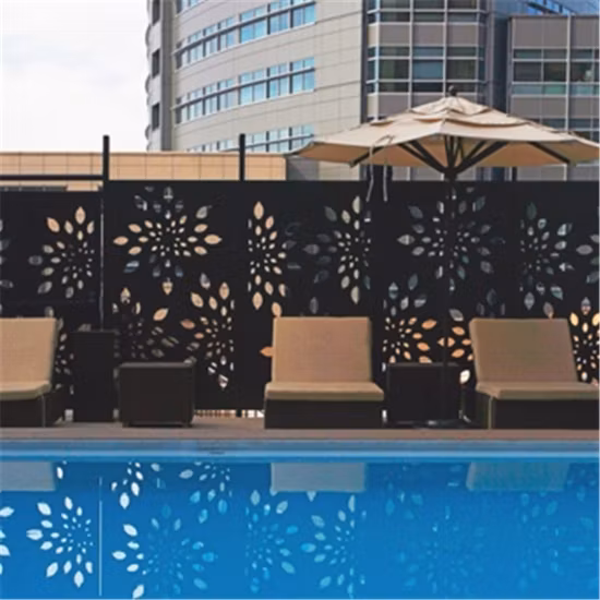 Factory Manufacture Aluminum Laser Cut Screen Parapet/Stair Laser Cut Screen Fencing / Laser Cut Screen Railing, Security Laser Cut Screen Parapet