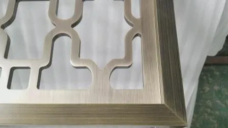 장식적인 개인 정보 보호 조각 호텔 로비 스테인레스 스틸 장식 파티션 스크린 Paravent (KH